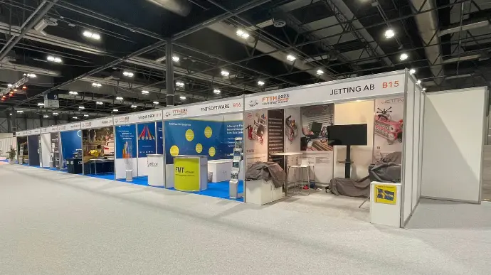 Construction générale de Format en Octanorm avec solution print et tissus