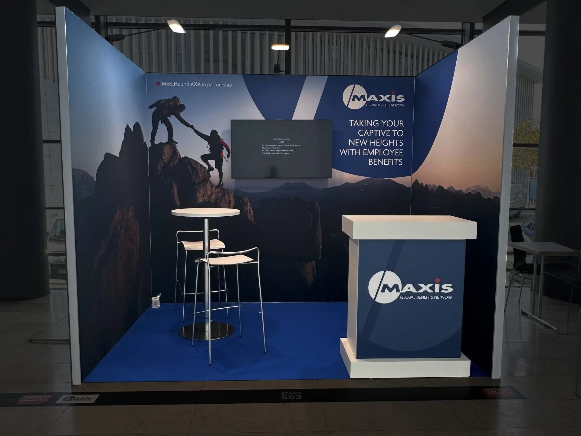 Petit stand individuel sur une generale avec du bematrix