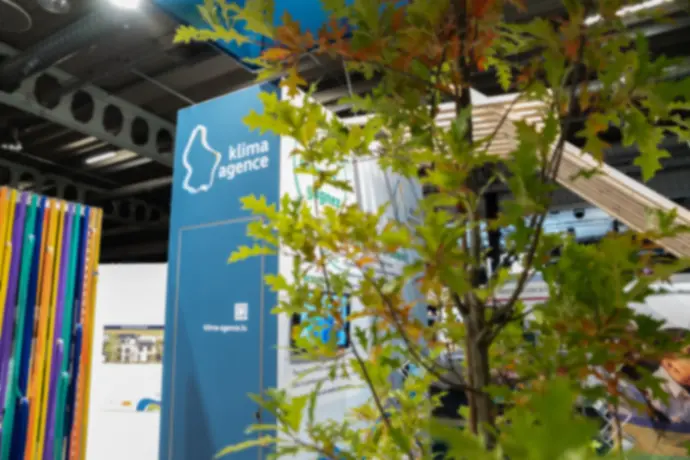 stand eco-responsable de Format pour Klima-Agence